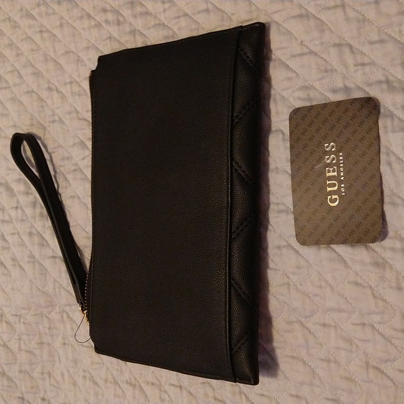 NWT Guess Black Purse Wristlet - Picture 7 of 8